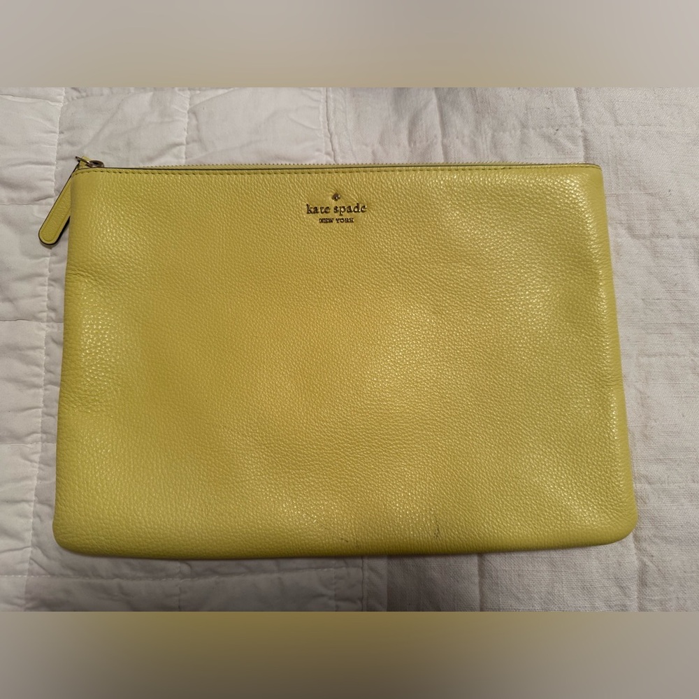 Kate Spade Lemon Leather Pouch